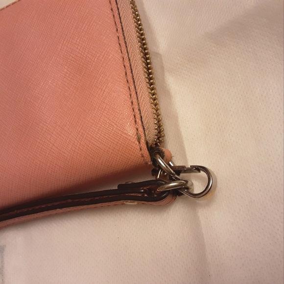 Pink Leather Wristlet - Picture 3 of 3